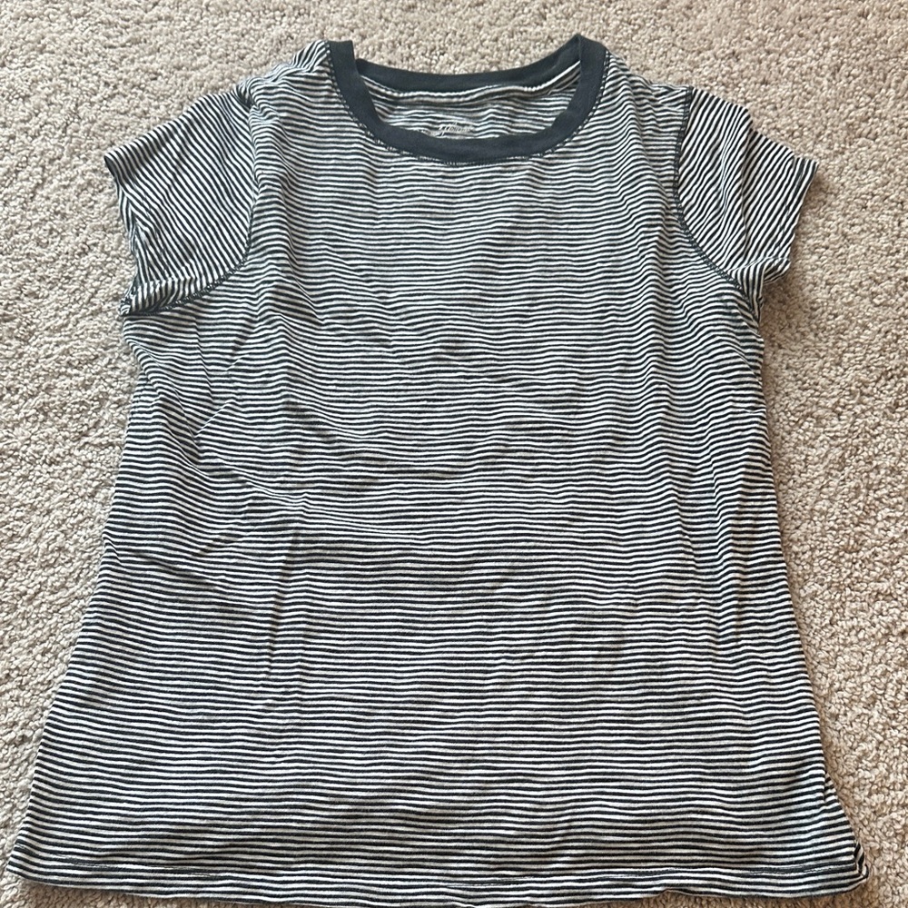 Universal Thread Black and White Striped Tee